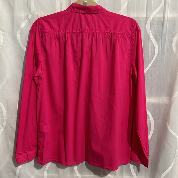 J. Crew, Pink, Long Sleeve, 100% Cotton, Button Down Top, Size 6 - Picture 3 of 7